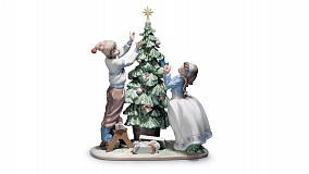 Фигурка Lladro Украшение новогодней ели 32х28 см