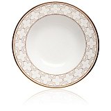 Тарелка суповая Noritake "Трефолио,золотой кант" 22см