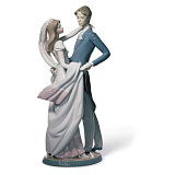 Фигурка Lladro Люблю - танец новобрачных 16x37 см, фарфор