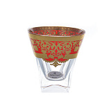 Набор стаканов для виски Astra Gold Natalia Golden Red Decor 200мл