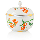 Сахарница Meissen 9см Форма И, цветочный орнамент,Э.П.Бёрнер