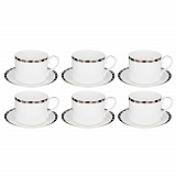 Чайный сервиз на 6 персон Glamour Lefard, 590-463
