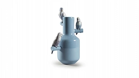 Ваза Lladro Парад попугаев 25х41 см, фарфор, голубая