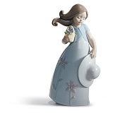 Фигурка Lladro Маленькая Виолетта 9х17 см, фарфор
