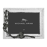 Рамка для фото Michael Aram Черная орхидея 10х15 см, серебристая