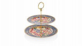 Этажерка двухъярусная 27см "Рождество в стиле барокко", Rosenthal Versace