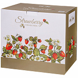 Чайный сервиз на 6 персон Земляника Strawberry, 14 предметов