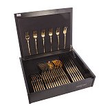 Набор столовых приборов на 6 персон Desire gold Herdmar, 30 предметов