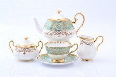 Чайный сервиз на 6 персон Clarice light green