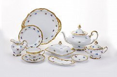 Чайный сервиз на 12 персон Мейсенский цветок 1016 / 1200мл