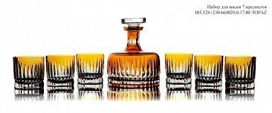 Набор для виски 7пр. Topaz, Strauss