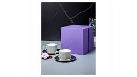 Набор чашек чайных с блюдцами Decor de table Вола 200 мл, 2 шт, фарфор, платина, п/к
